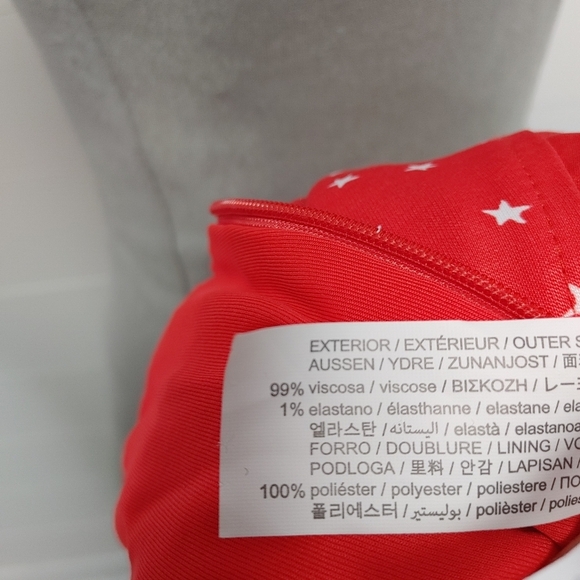 012. Zara star print lace up bodysuit size M - Picture 10 of 13